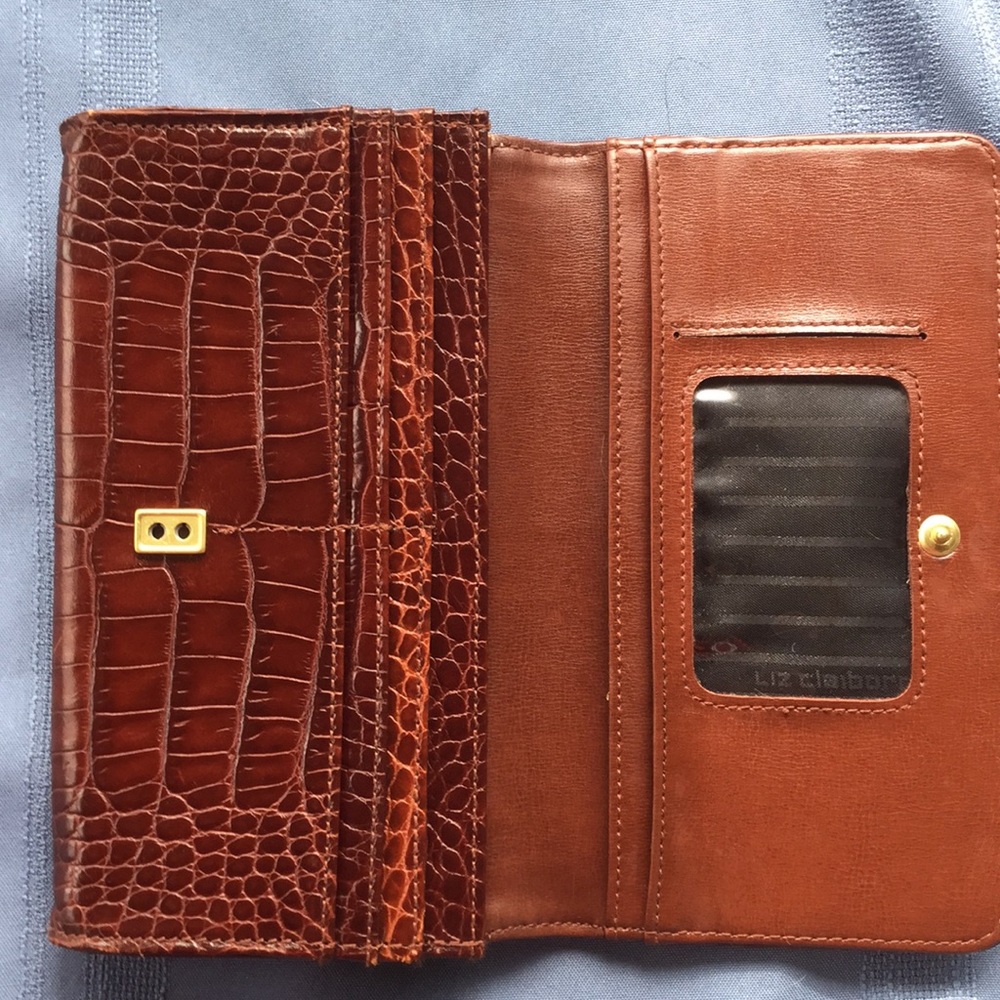 Wallet maroon/brown/rust envelope type - Picture 2 of 5